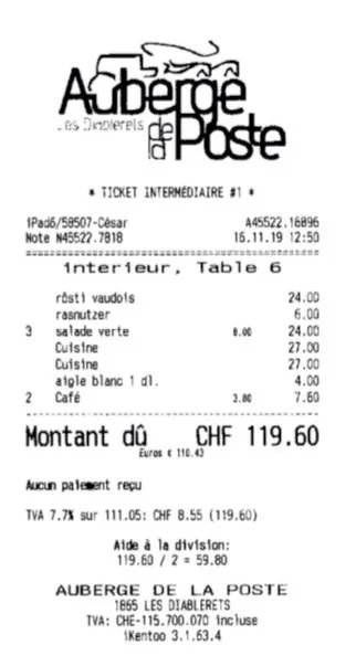 Auberge de la Poste Restaurant