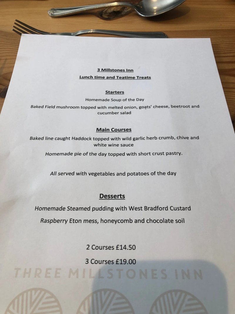 The 3 Millstones Inn Restaurant