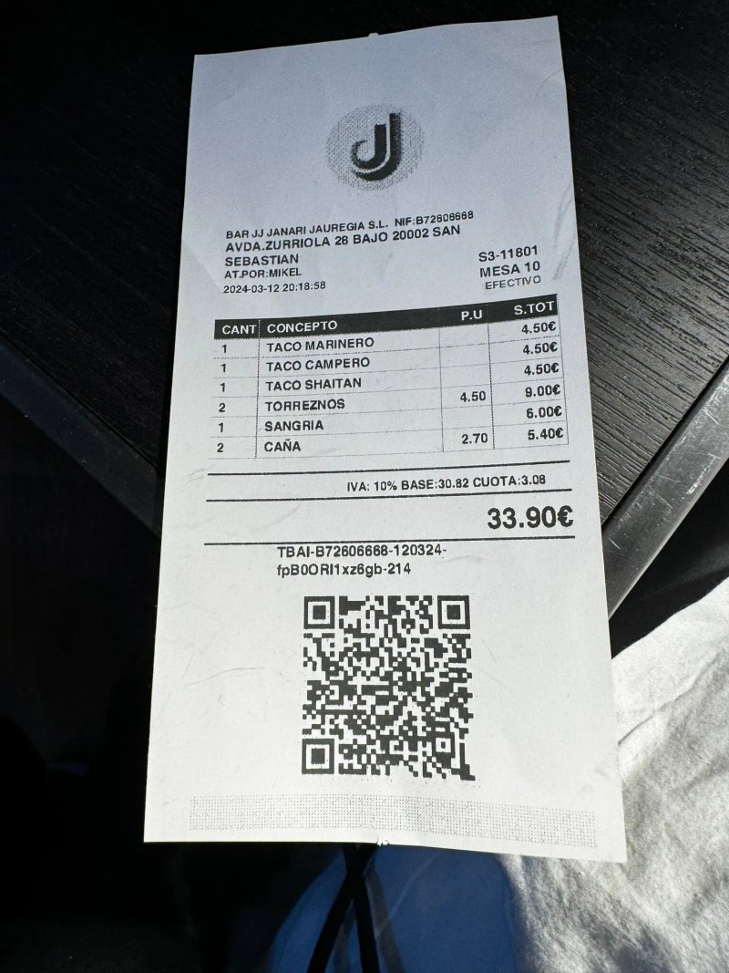 BAR RESTAURANTE JJ JANARI JAUREGIA