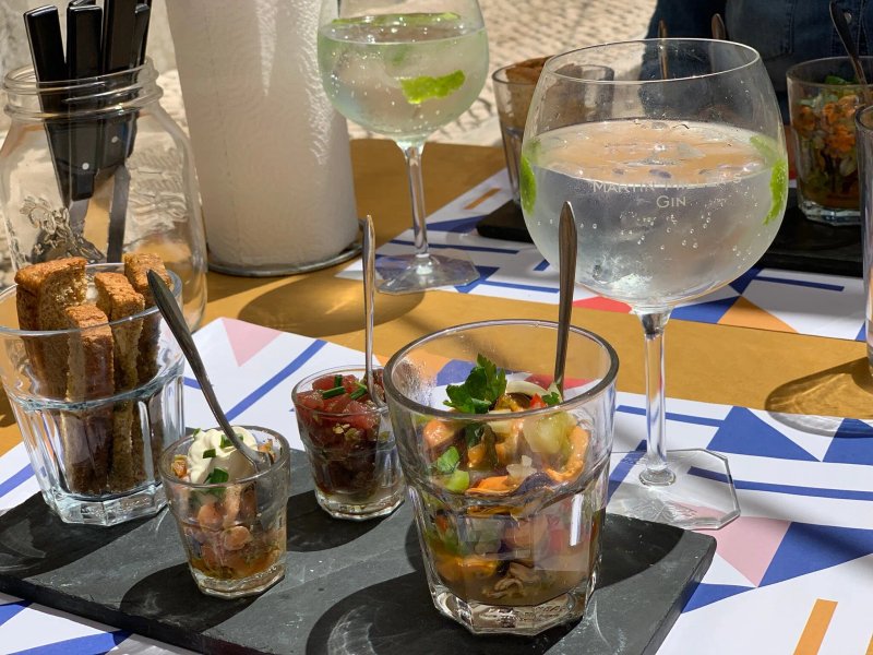 Moules and Gin