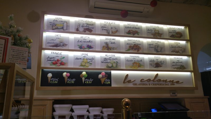 Gelateria Le Colonne Crepe famose