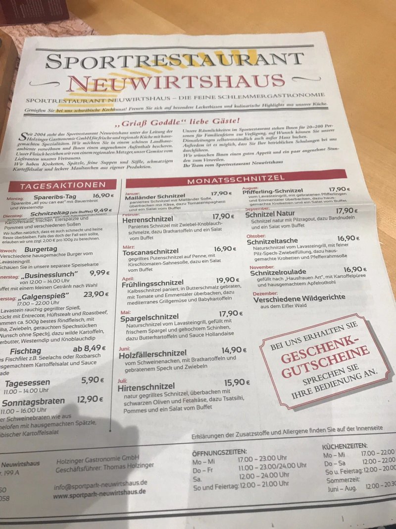 Sportgaststatte Neuwirtshaus