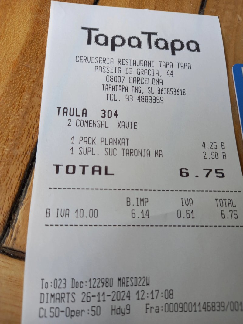 Tapa Tapa Passeig de Gracia