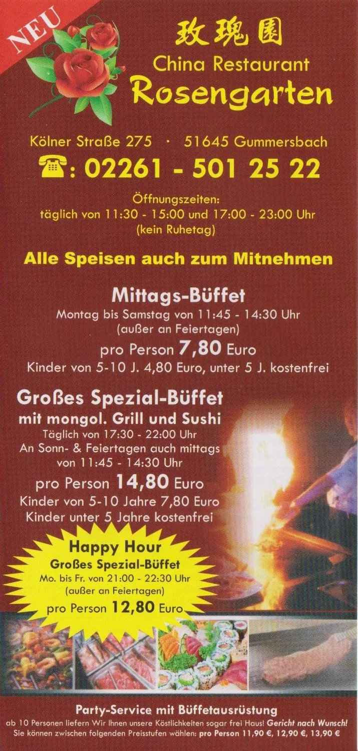 China Restaurant Rosengarten