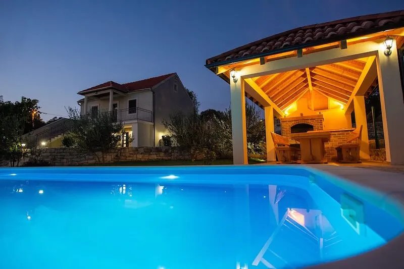 Villa Ane with the pool