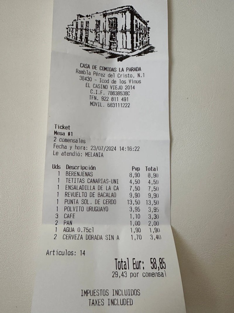 La Parada Casa De Comidas