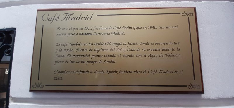 Cafe Madrid Valencia