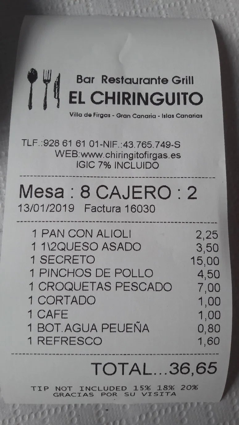Bar Restaurante El Chiringuito