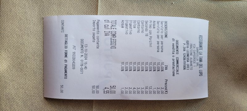 Ristorante La Tana Del Lupo