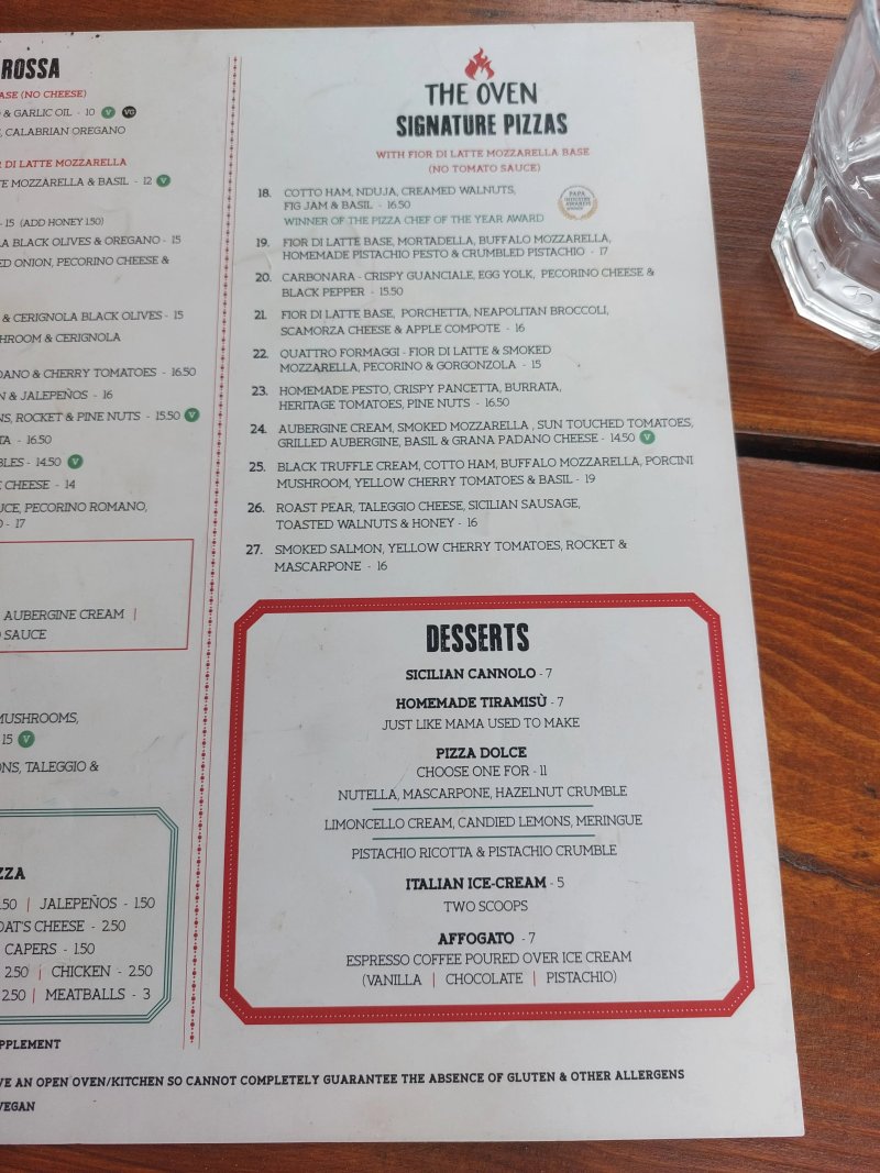 The Oven Pizzeria