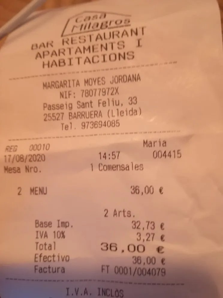 Casa Milagros Rural Restaurante