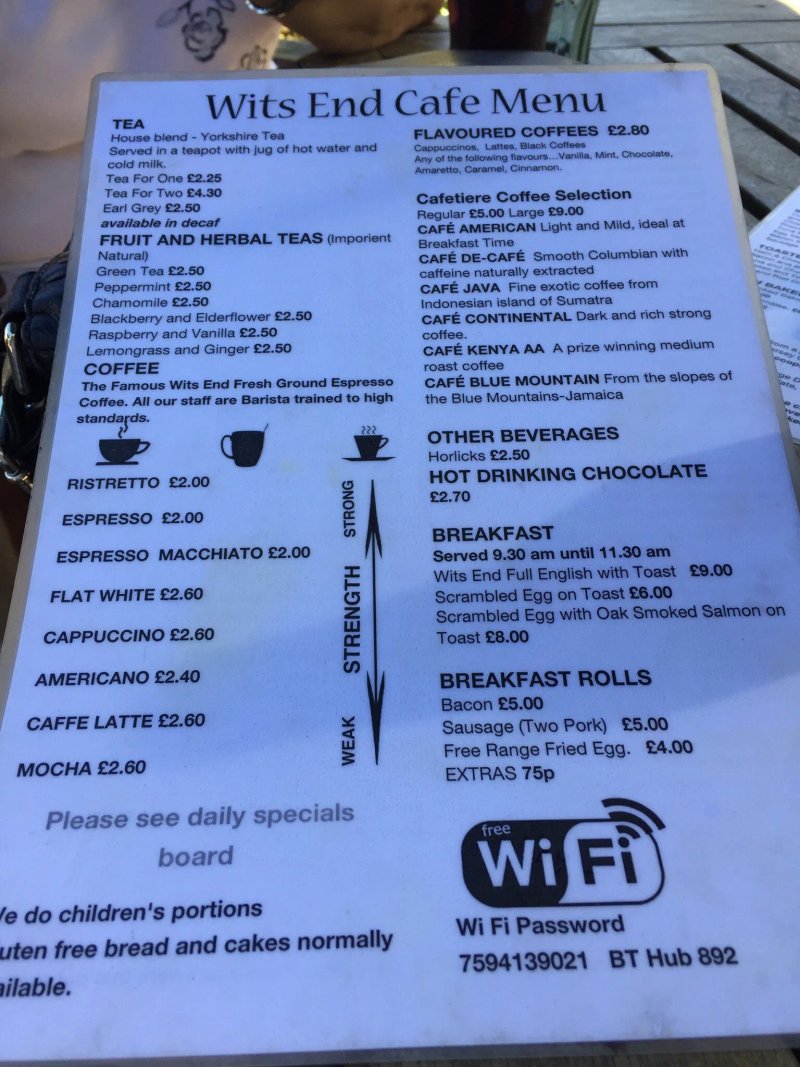 Wits End Cafe Espresso Bar
