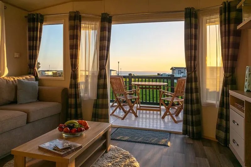 Modern 2 Bedroom Caravan with Sea Views on the 5* Hoburne Naish Holiday Park