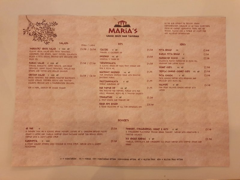 Maria's Greek Taverna