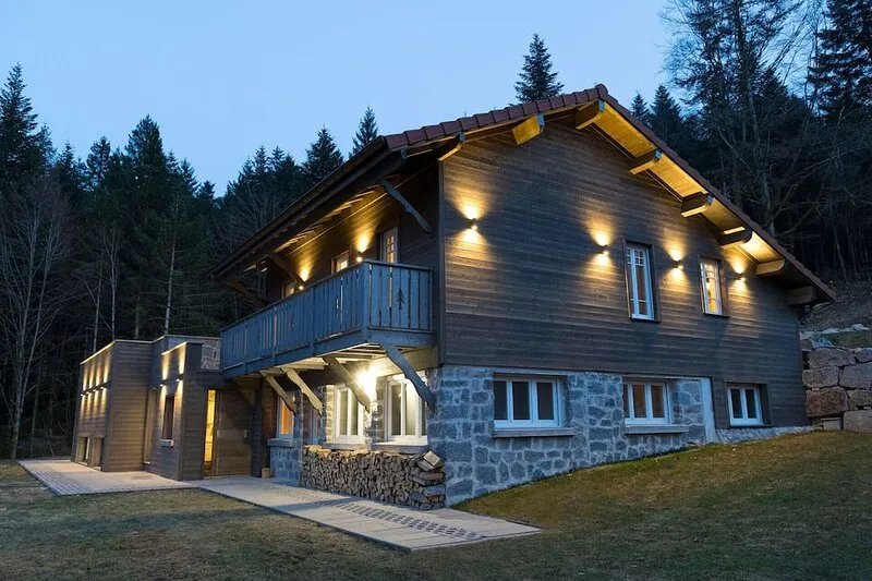 New Home des bois in Ventron, private indoor pool, sauna - rated 5 *.