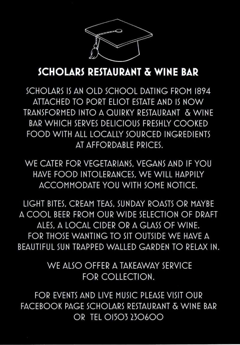Scholars Restaurant & Wine Bar