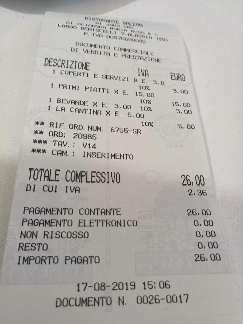 Ristorante Pizzeria El Galeon