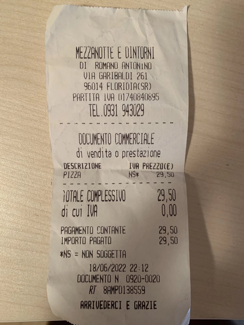 Pizzeria Mezzanotte e dintorni