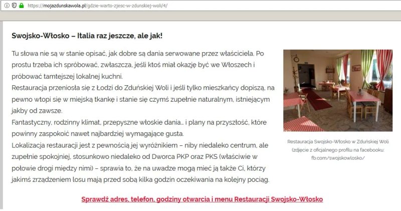Restauracja Swojsko-Wlosko u Wlocha Marco