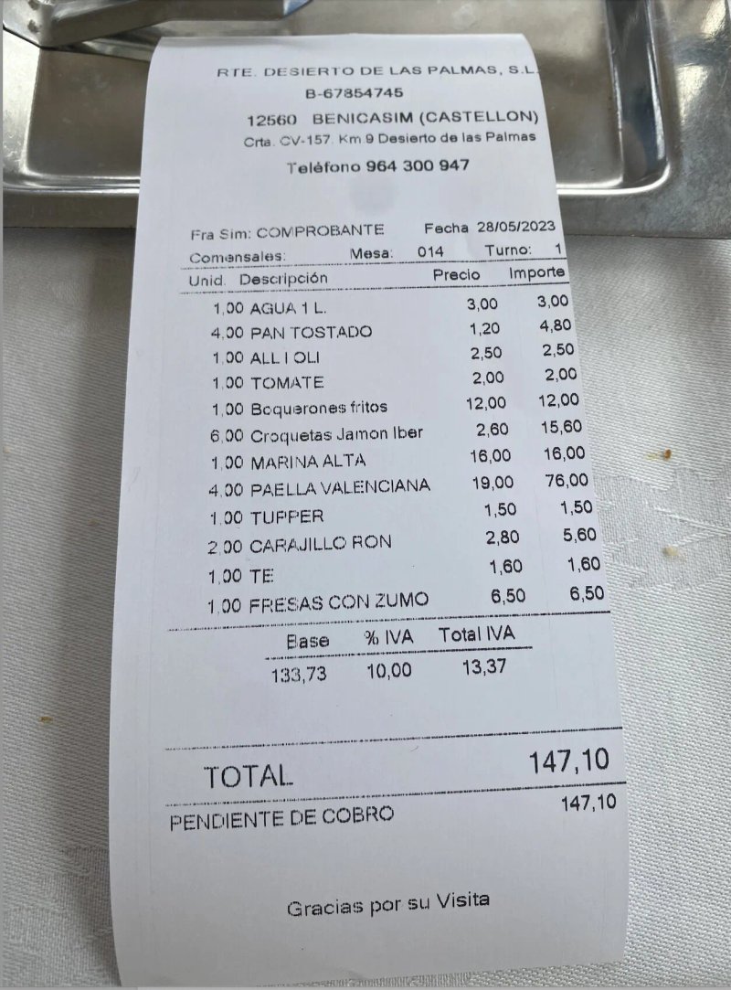 Restaurante Desierto Benicasim