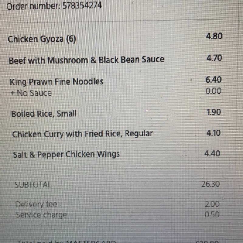 Hong Kong Chinese Takeaway