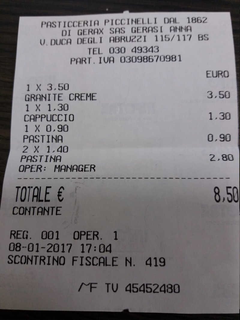 Pasticceria Piccinelli dal 1862