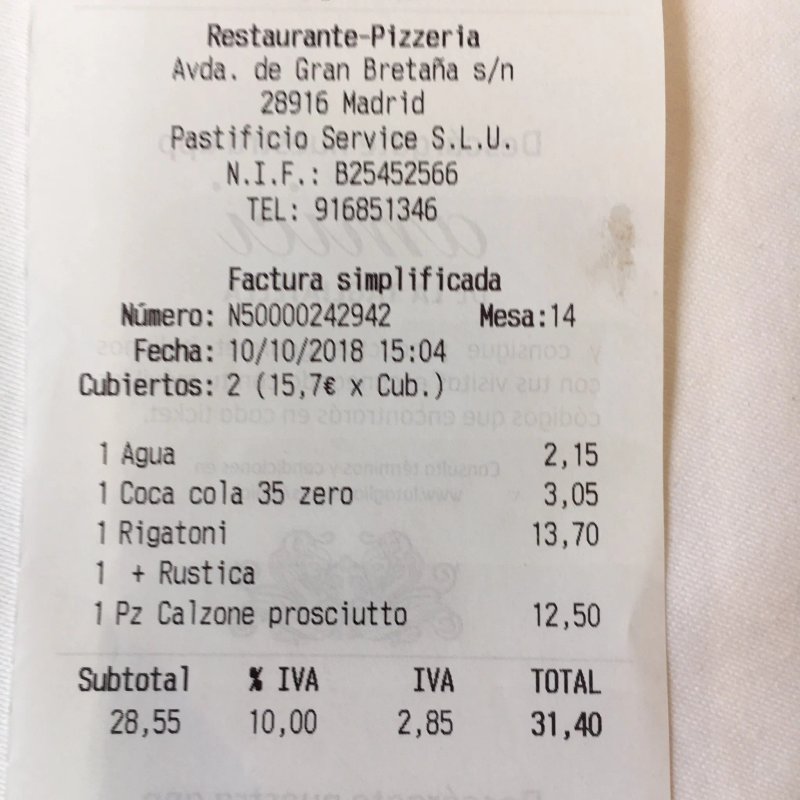 La Tagliatella CC Parquesur, Leganes