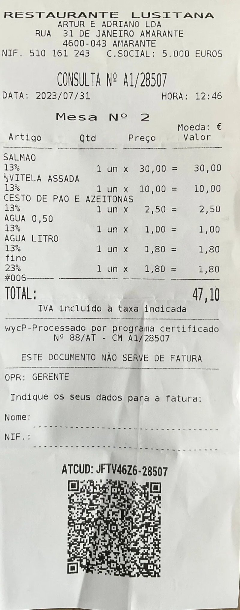 Restaurante Lusitana