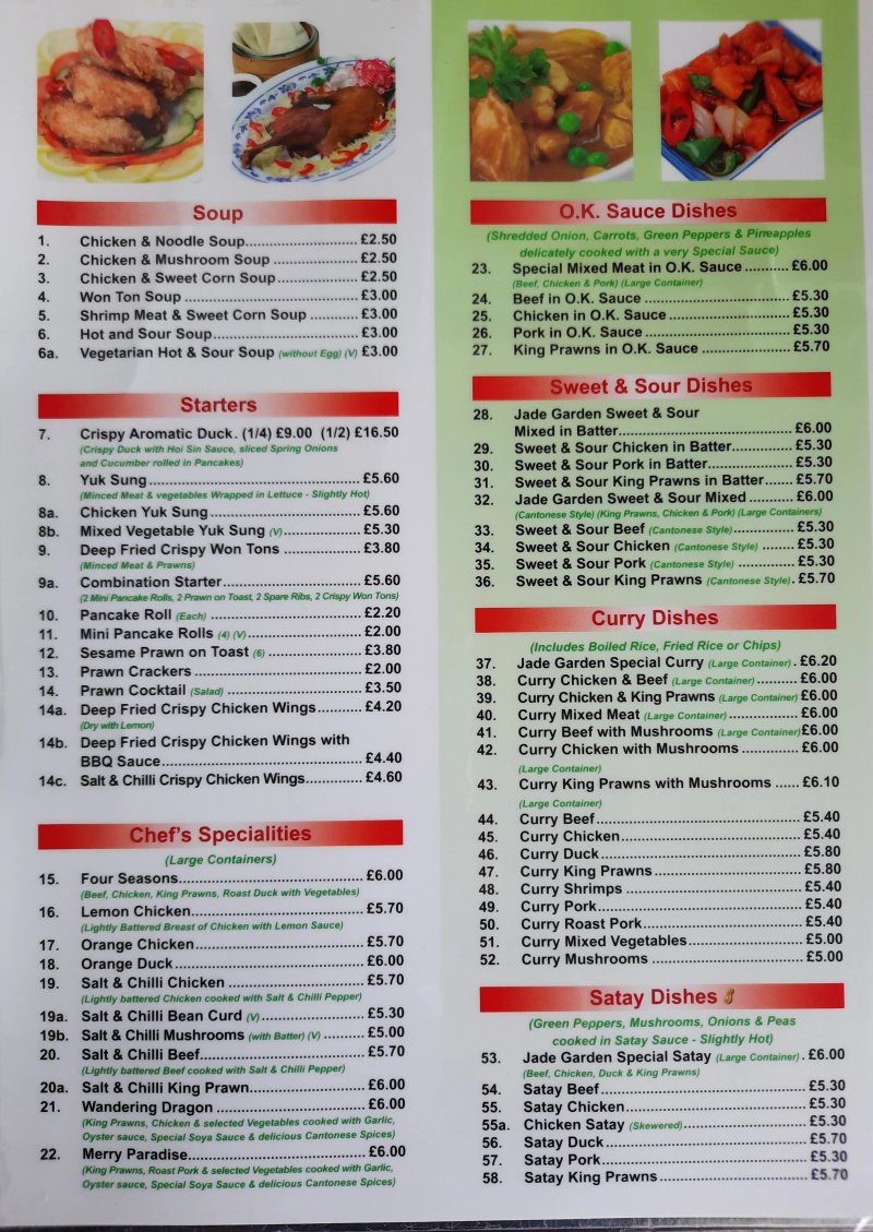 Jade Garden Chinese Takeaway