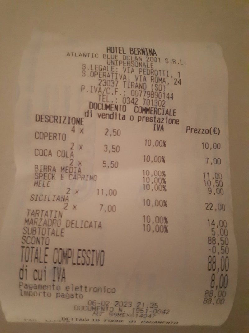 Ristorante dell'Hotel Bernina