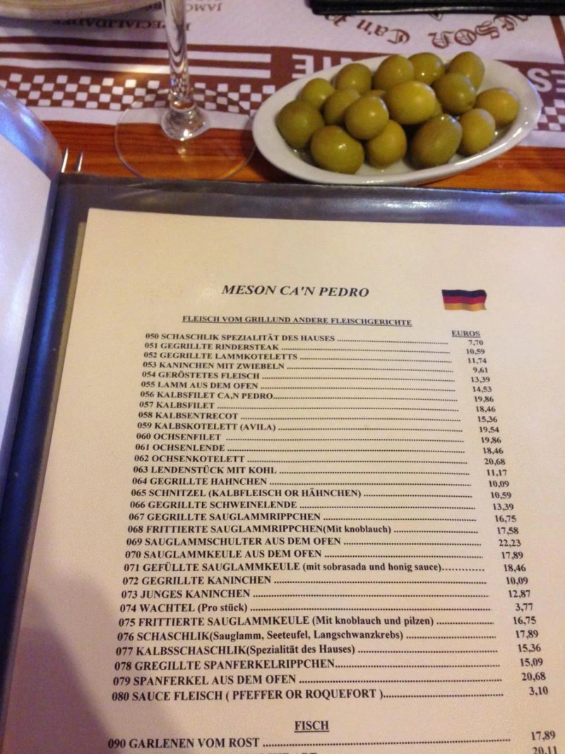 Meson Ca'n Pedro, Genova