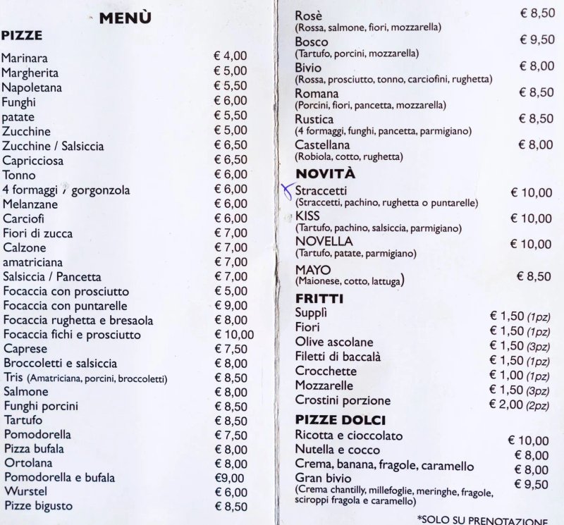 Pizzeria Al Vecchio Bivio
