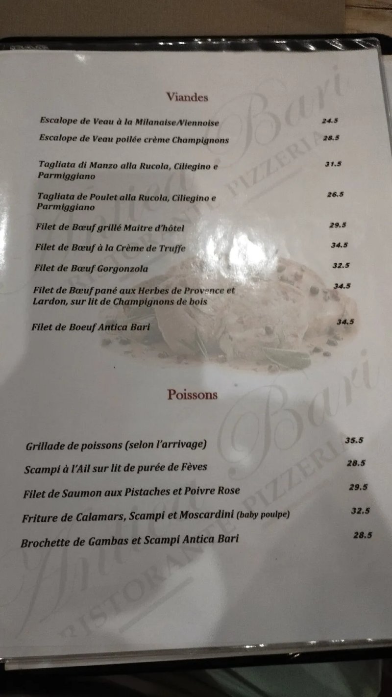 Antica Bari, Ristorante Pizzeria