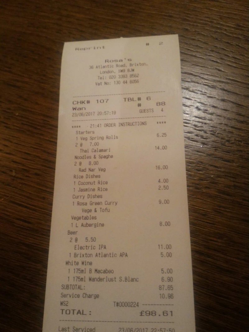 Rosa's Thai Brixton