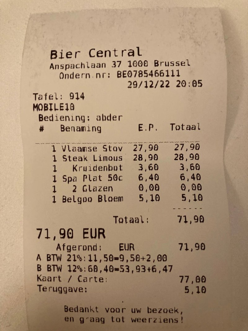 Bier Central Brussels