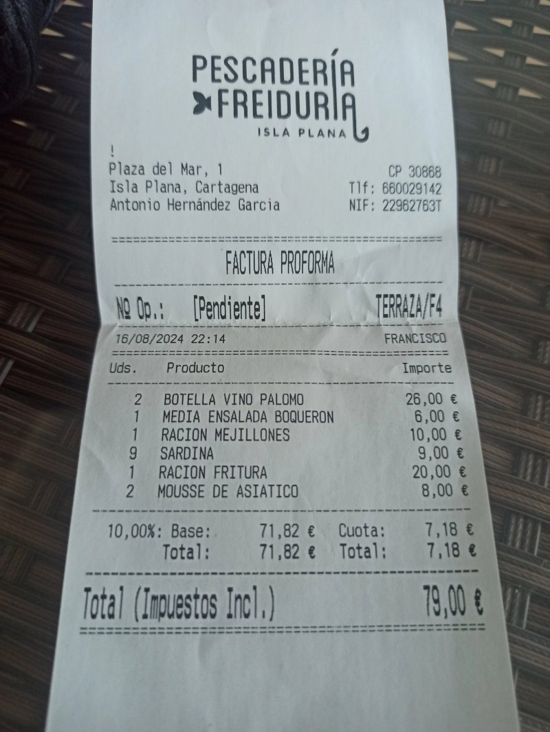 Pescaderia Freiduria Isla Plana