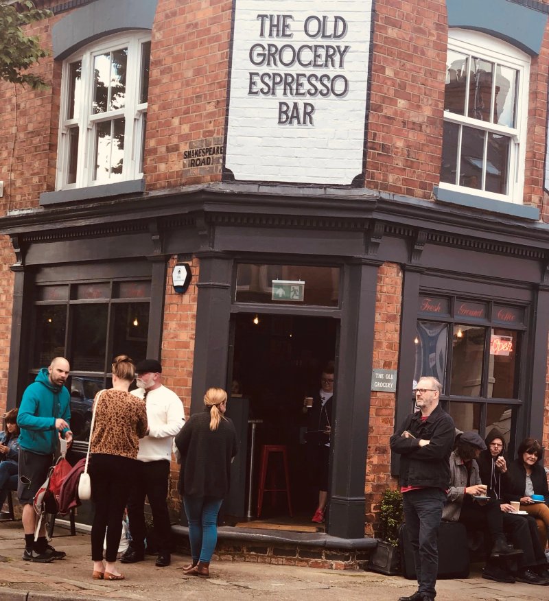 The old grocery espresso bar
