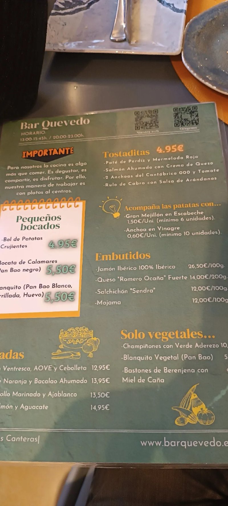 Bar Quevedo Copas