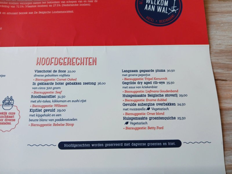 Hotel De Belgische Loodsensocieteit Restaurant