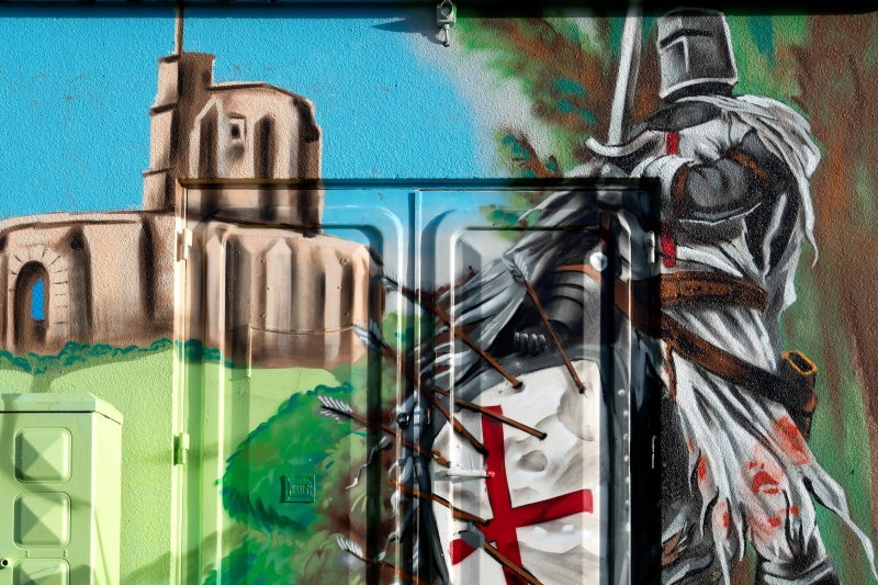 Fresque Aquatique Sur Mobilier Urbain Transformateur Electrique