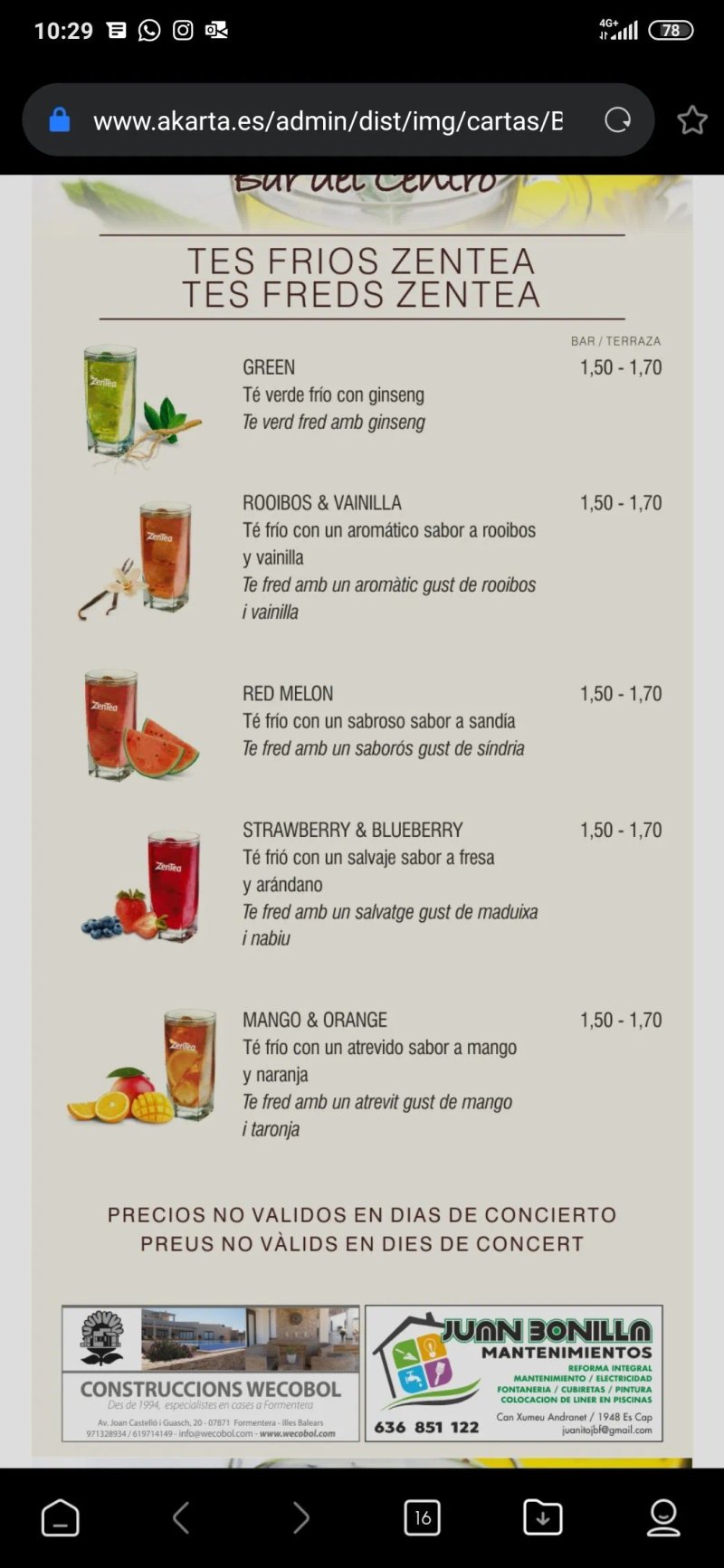 Bar Centro Formentera Spain