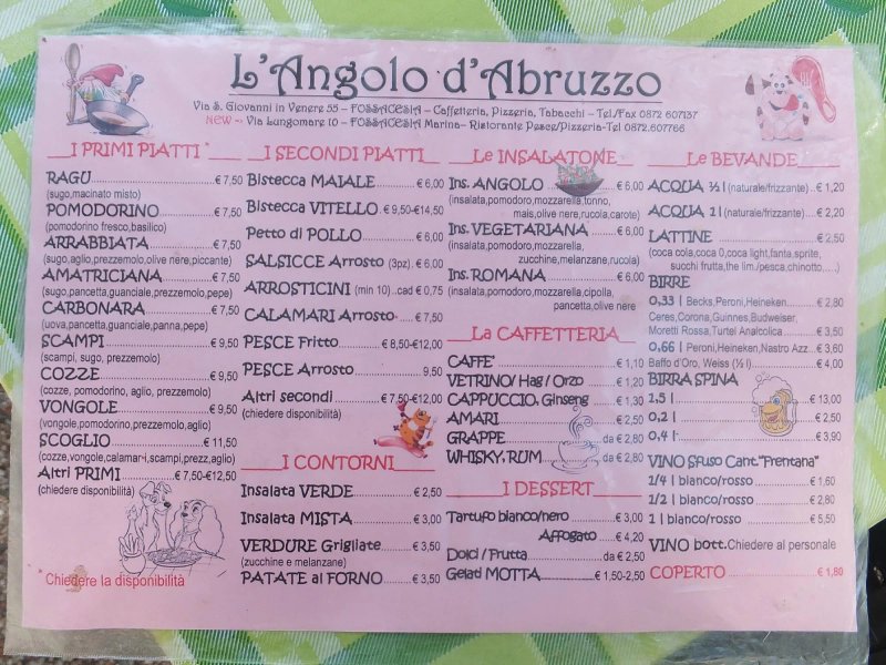Pizzeria L'Angolo D'Abruzzo