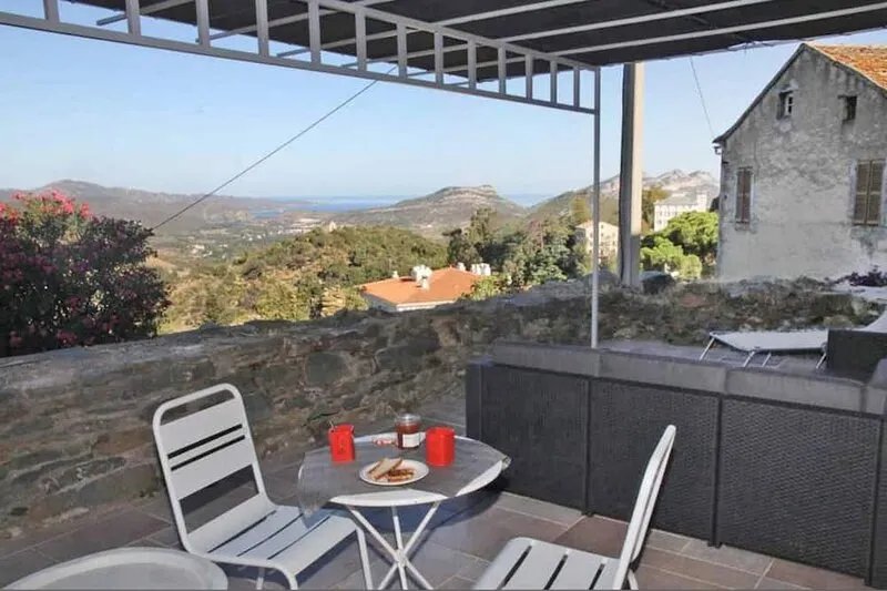 Charm & character - Large terrace - Sea & village view - Near Saint-Florent