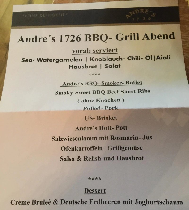Andre's 1726