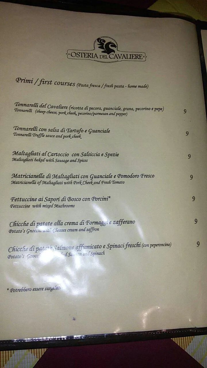 Osteria Del Cavaliere