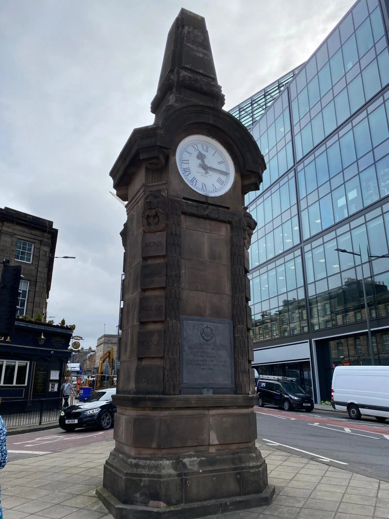 Heart of Midlothian Memorial Clock