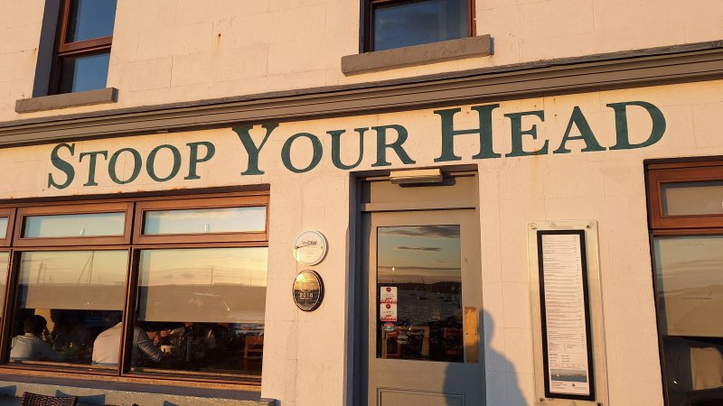 Stoop your head