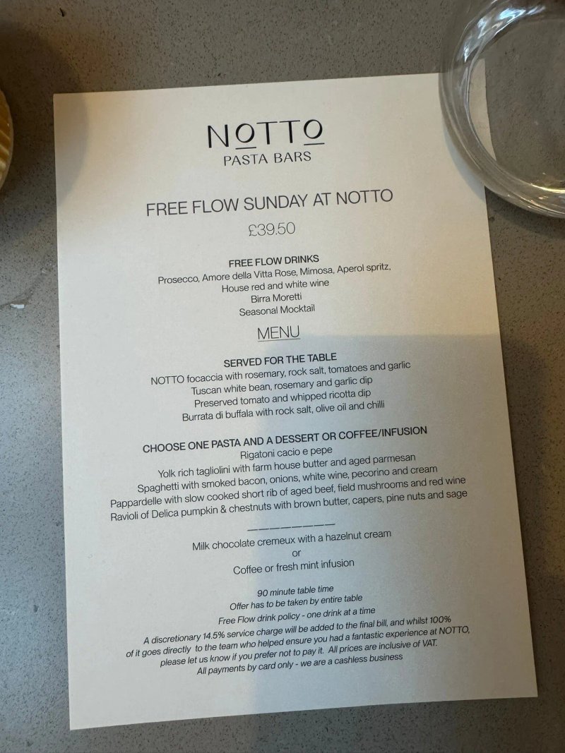 Notto Pasta Bar