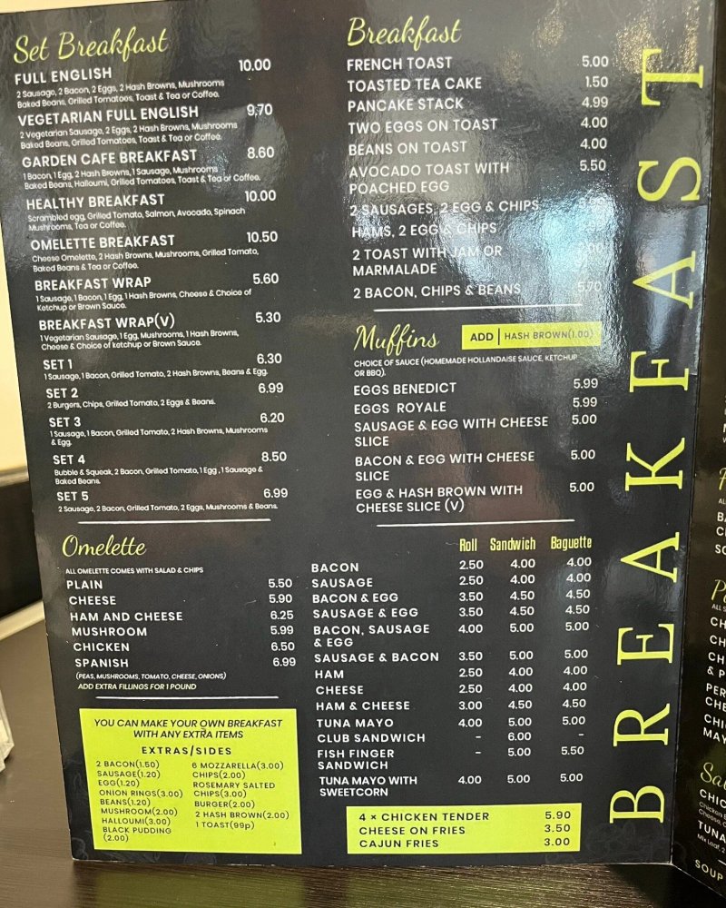 The new garden cafe