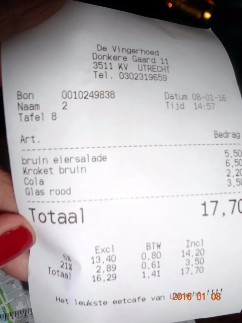 Cafe De Vingerhoed
